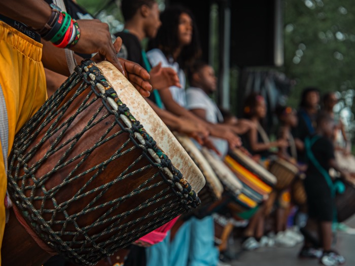 Drummers at the Kuumba Festival