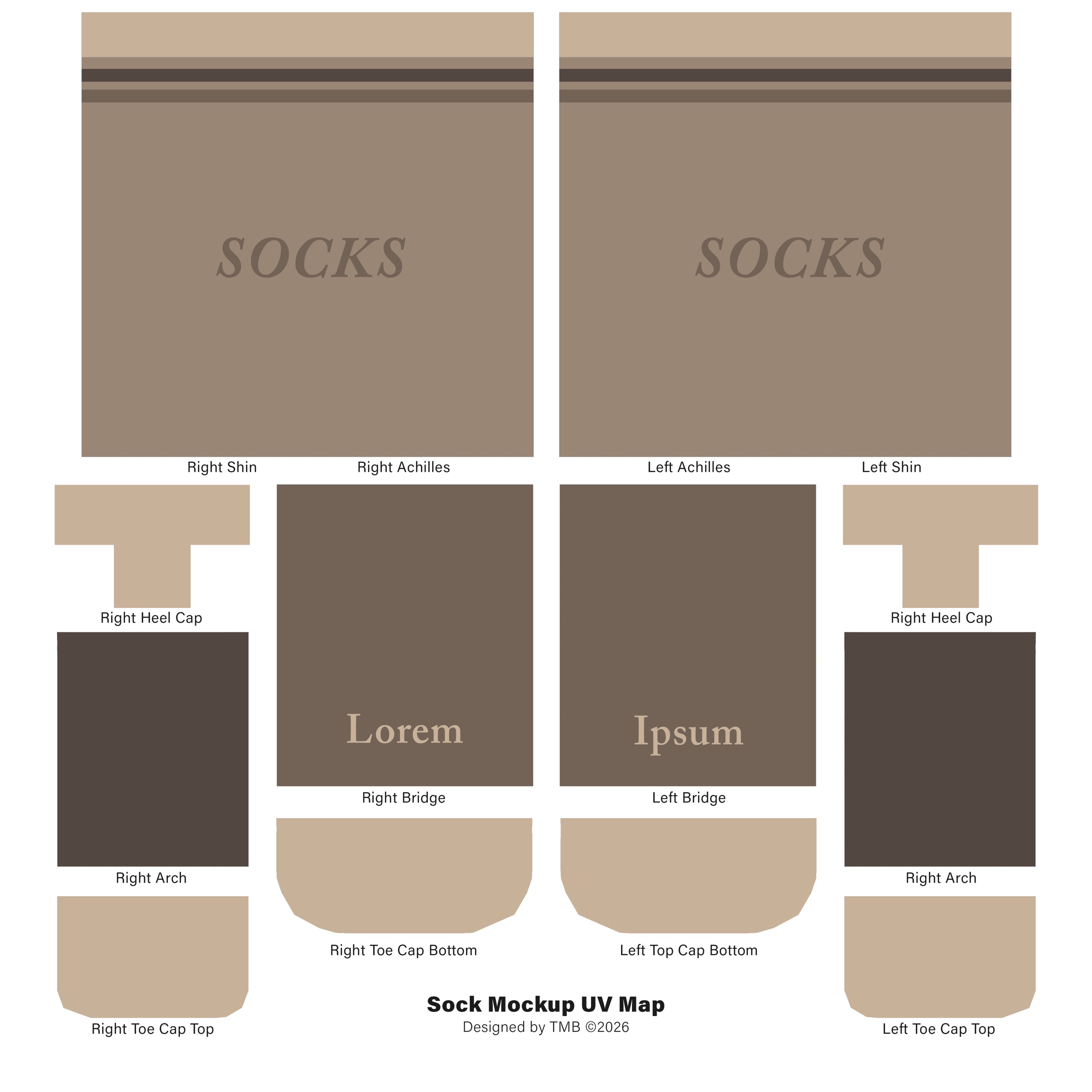 Sock design baseplate