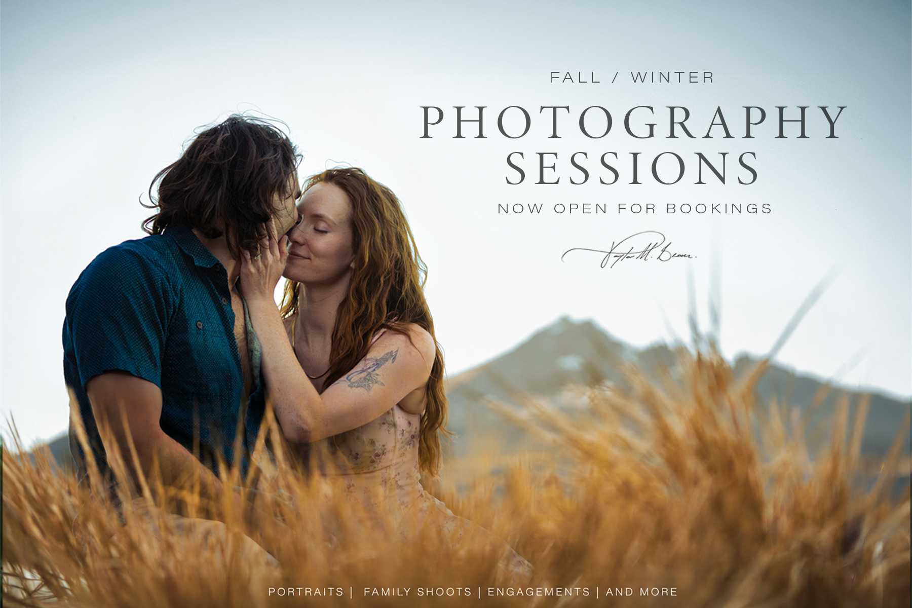 Fall / Winter photography sessions, now open for bookings