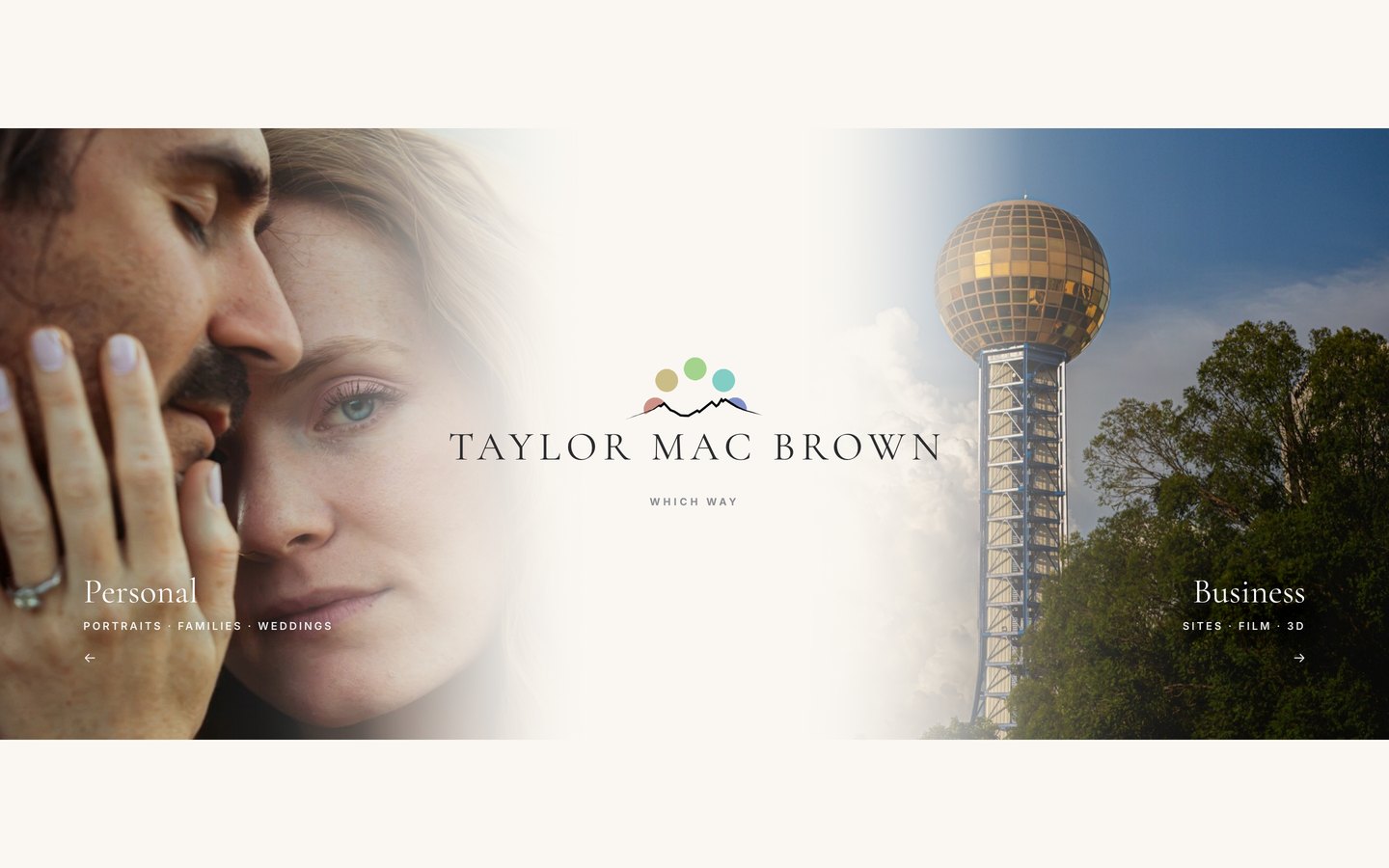 The Taylor Mac Brown photography website